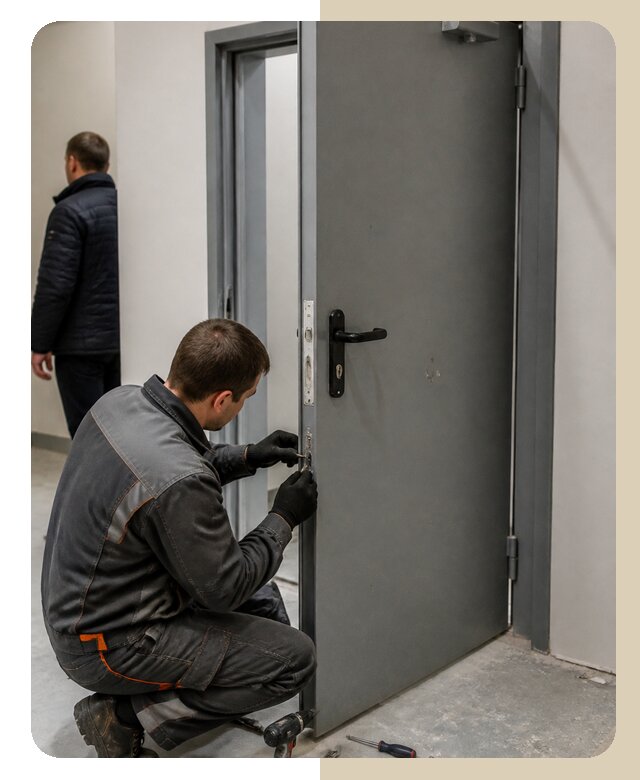 Ремонт противопожарной двери в Заинске по цене 6610 р. | ДвериЛегко-Знс