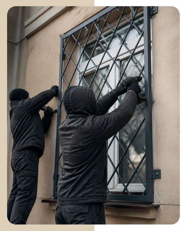 Установка антивандальных решеток на окна в Заинске
